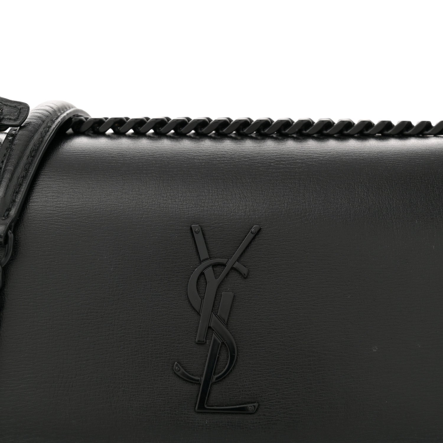 Saint Laurent Calfskin Medium Monogram Monochrome Sunset Black 8 of 10