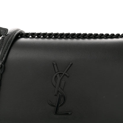 Saint Laurent Calfskin Medium Monogram Monochrome Sunset Black 8 of 10