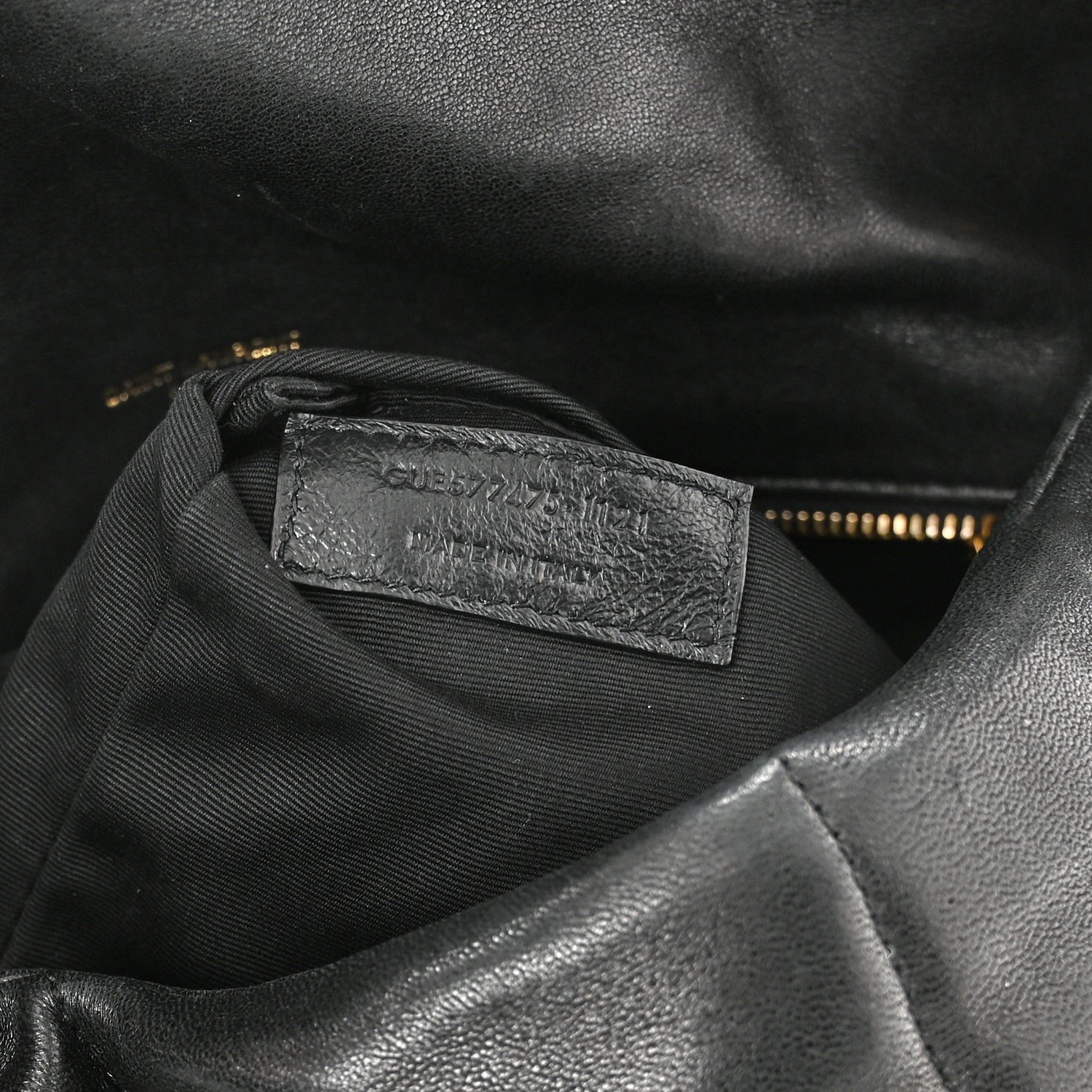 Saint Laurent Lambskin Quilted Medium Loulou Puffer Monogram Chain Satchel Black 7 of 16