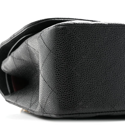 Chanel Caviar Quilted Jumbo Double Flap Black 9 of 10