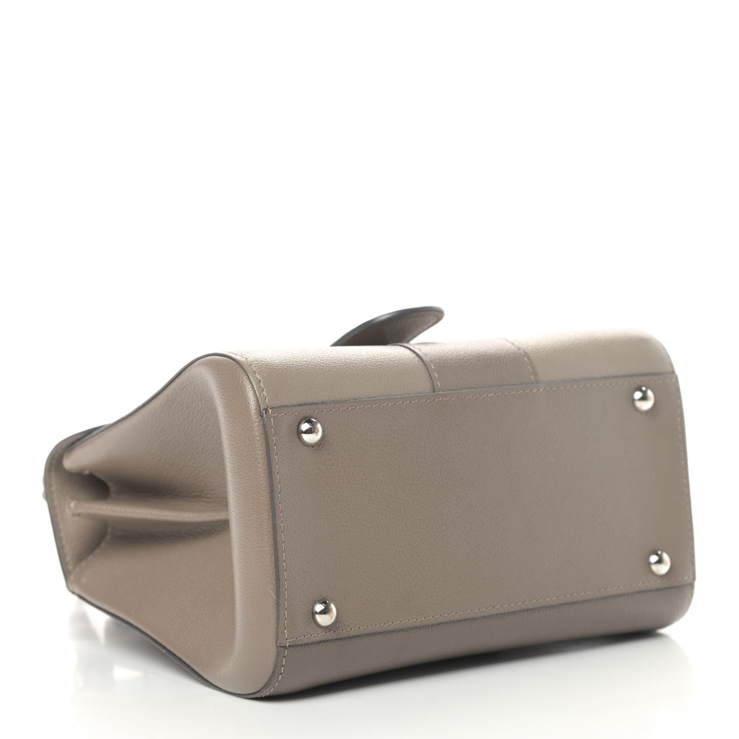 Delvaux Grained Calfskin Mini Brillant Satchel Camaieux Tourterelle 3 of 5