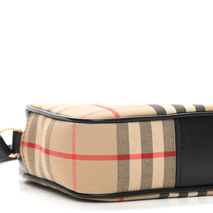 Burberry Calfskin Vintage Check Small Camera Bag Archive Beige 8 of 9
