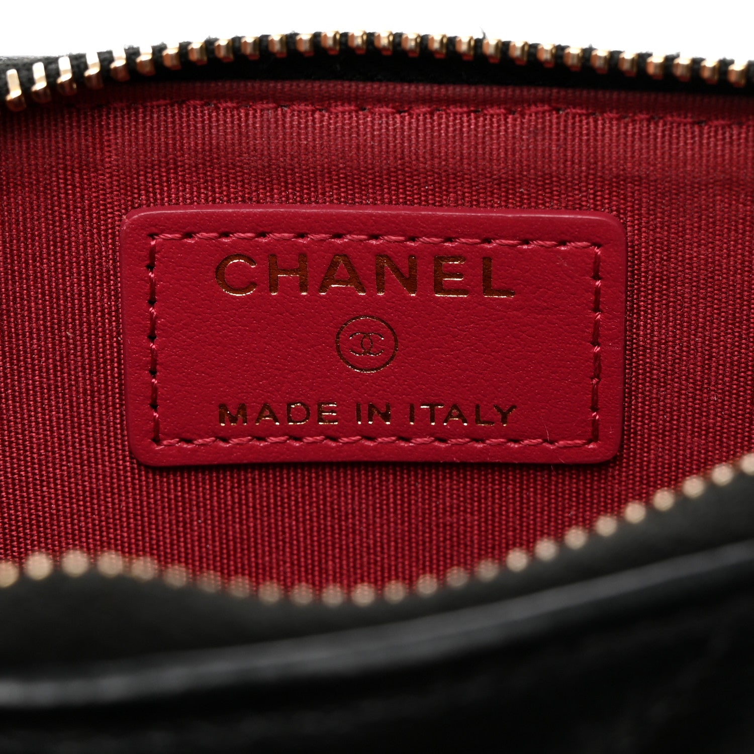 Chanel Goatskin Quilted Chanel 19 Flat Wallet Pouch Black 6 of 7