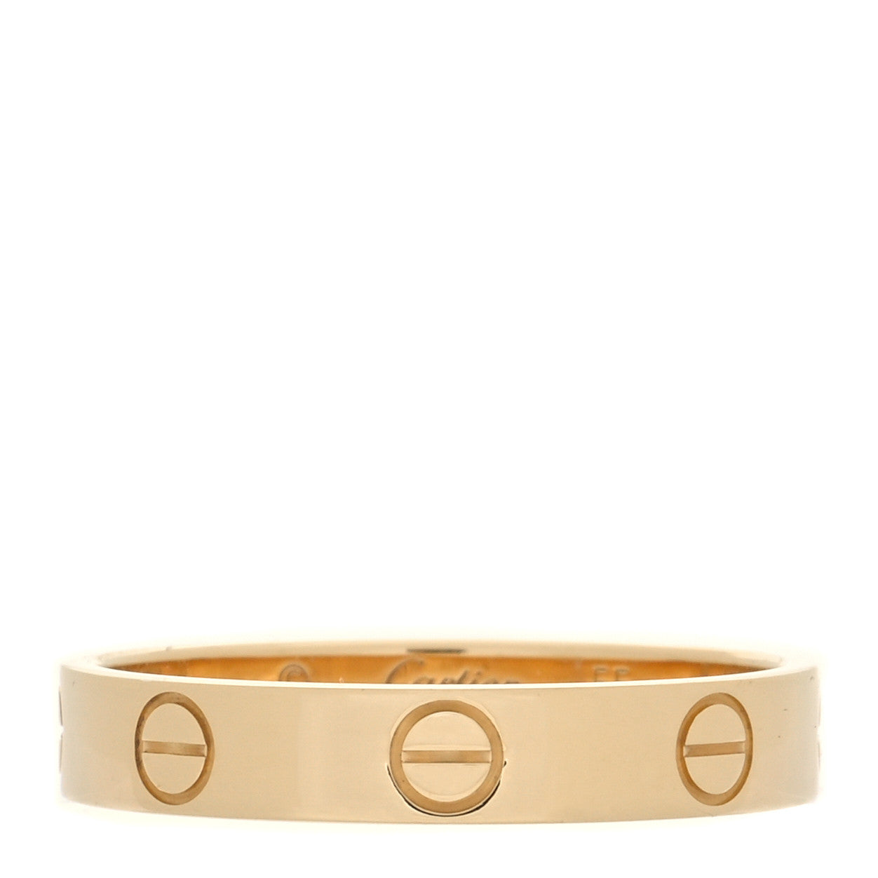 Cartier 18K Yellow Gold 3.5mm LOVE Wedding Band Ring 55 7.25 1 of 4