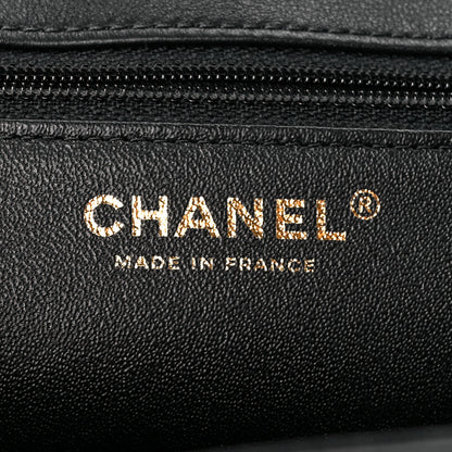 Chanel Calfskin Quilted Chevron In The City Bag Black 6 of 11