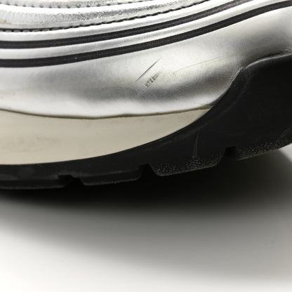 Chanel Fabric Laminated Calfskin Stretch CC Womens Sneakers 39 White Silver 8 of 10