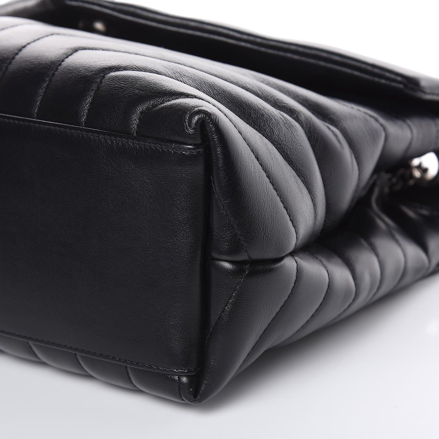 Saint Laurent Calfskin Y Quilted Monogram Medium Loulou Chain Satchel Black 10 of 11