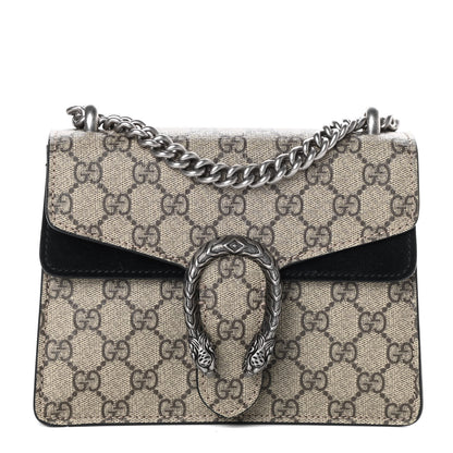 Gucci GG Supreme Monogram Mini Dionysus Shoulder Bag Black 1 of 8