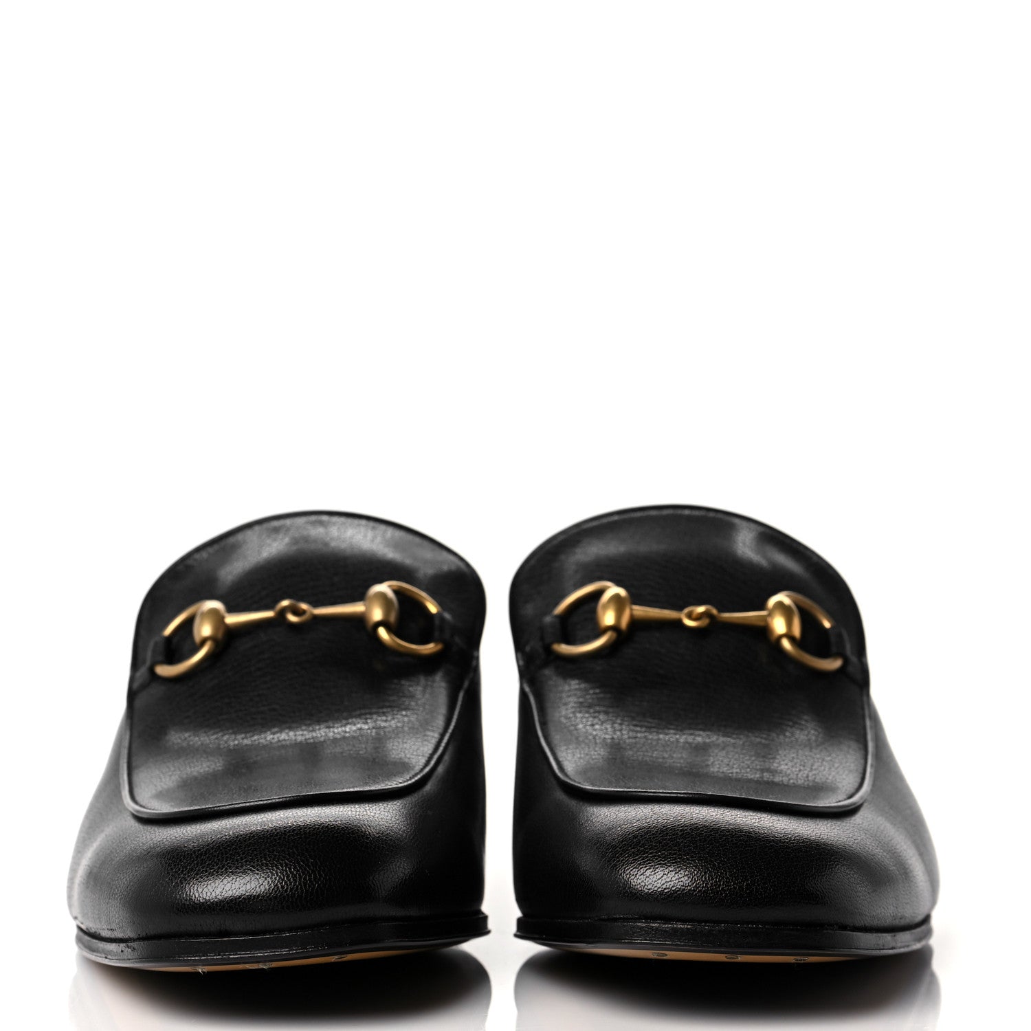 Gucci Goatskin Mens Horsebit Loafers 8 Black 2 of 9