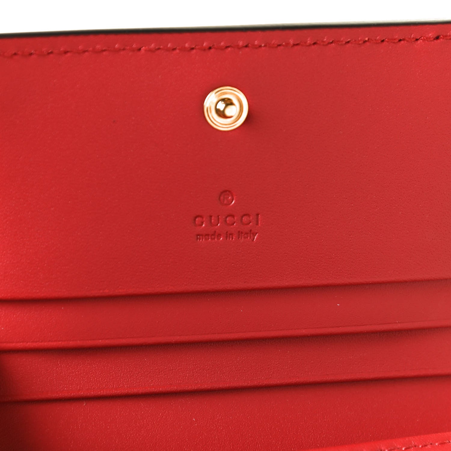 Gucci GG Supreme Monogram Bosco Patch Card Case Wallet Beige Malva Hibiscus Red 12 of 20