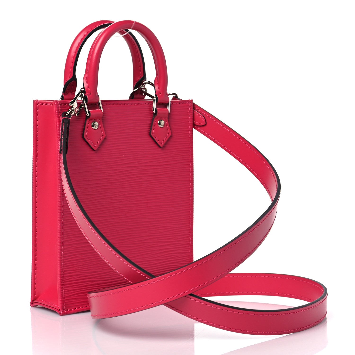 Louis Vuitton Epi Petit Sac Plat Rose Pondicherry 3 of 10