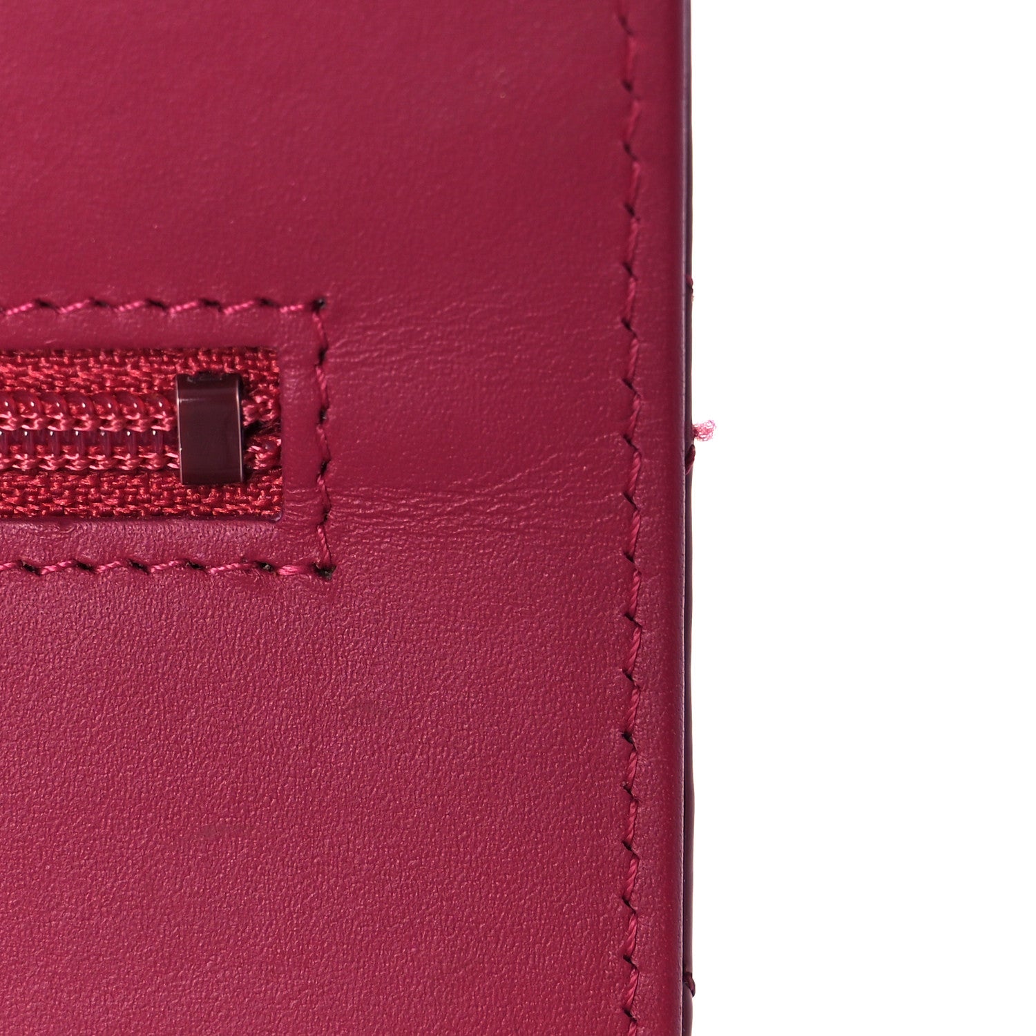 Chanel Patent Quilted Brilliant Wallet On Chain WOC Dark Pink 12 of 13