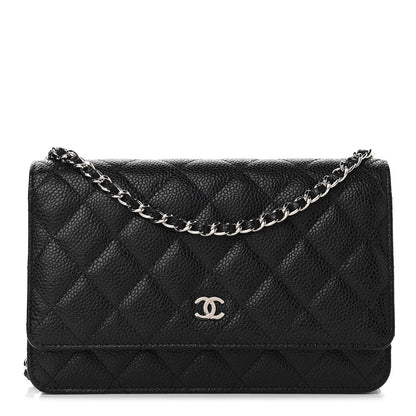 Chanel Caviar Quilted Wallet On Chain WOC Black 1 of 12