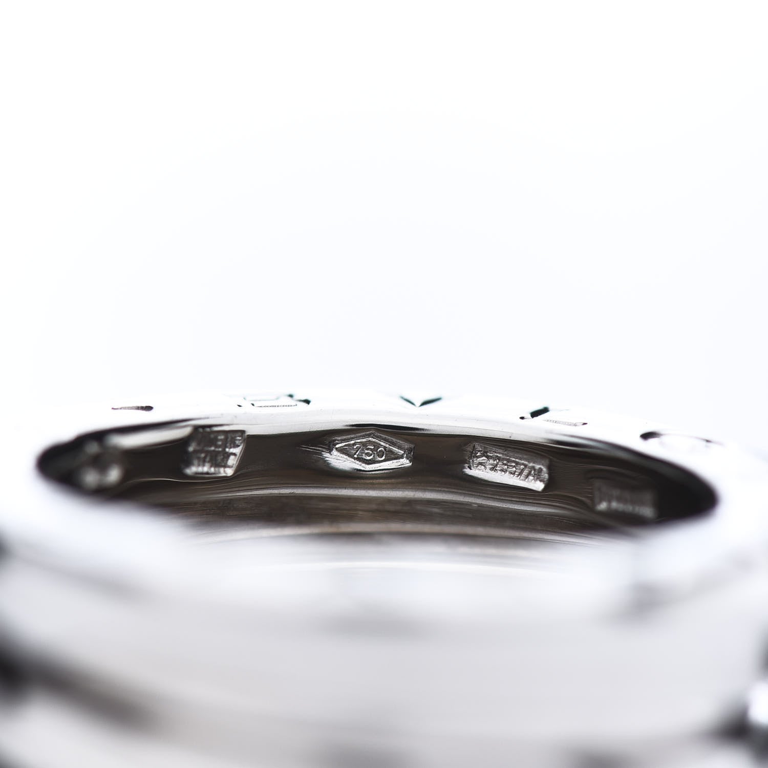 Bulgari 18K White Gold B.Zero1 Five-Band Ring 46 3.75 5 of 7