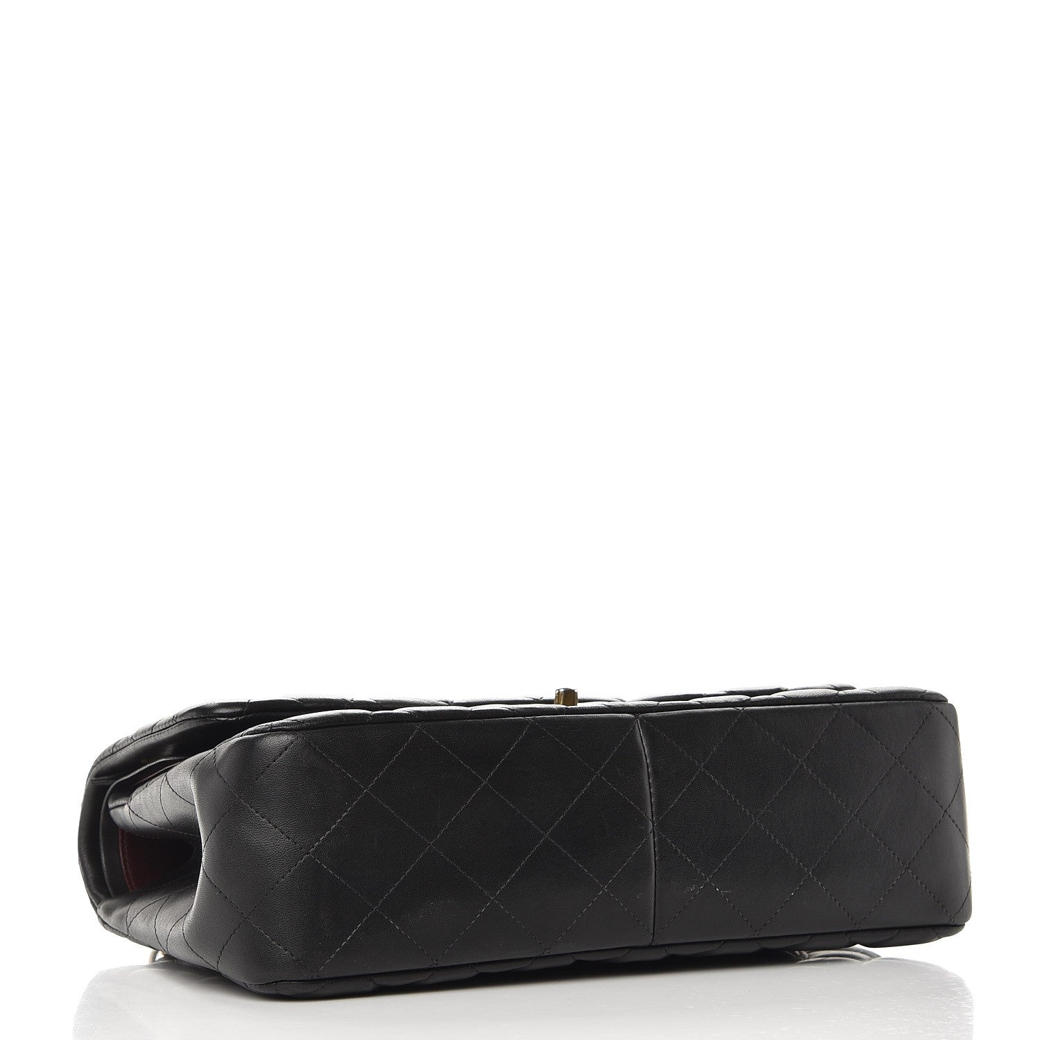 Chanel Lambskin Quilted Jumbo Double Flap Black 5 of 11