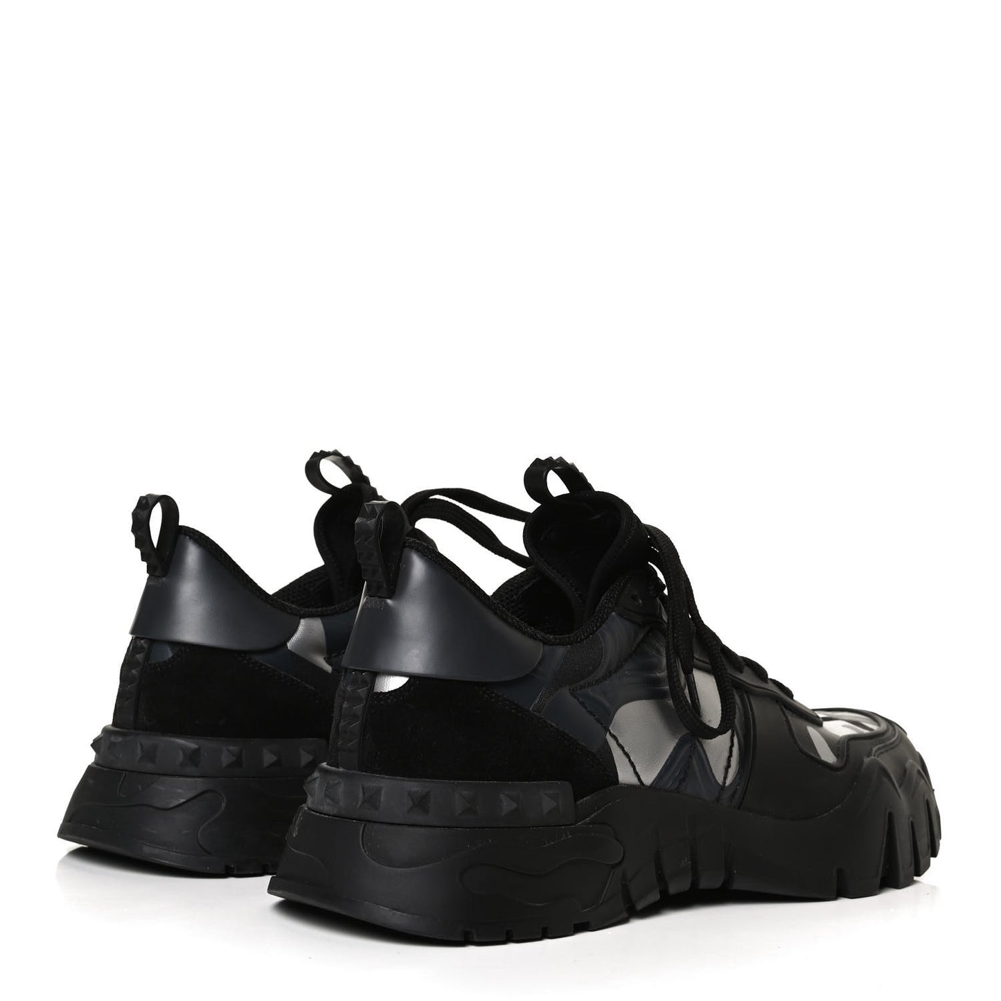 Nappa Suede Camouflage Womens Rockrunner Plus High Frequency Sneakers 41 Black
