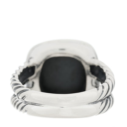 David Yurman Sterling Silver Diamond Black Orchid 11mm Albion Ring 55 7.25 4 of 4