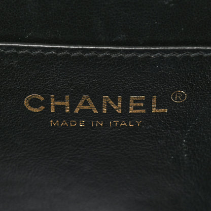 Chanel Caviar Quilted CC North South Filigree Vanity Case Black 6 of 22