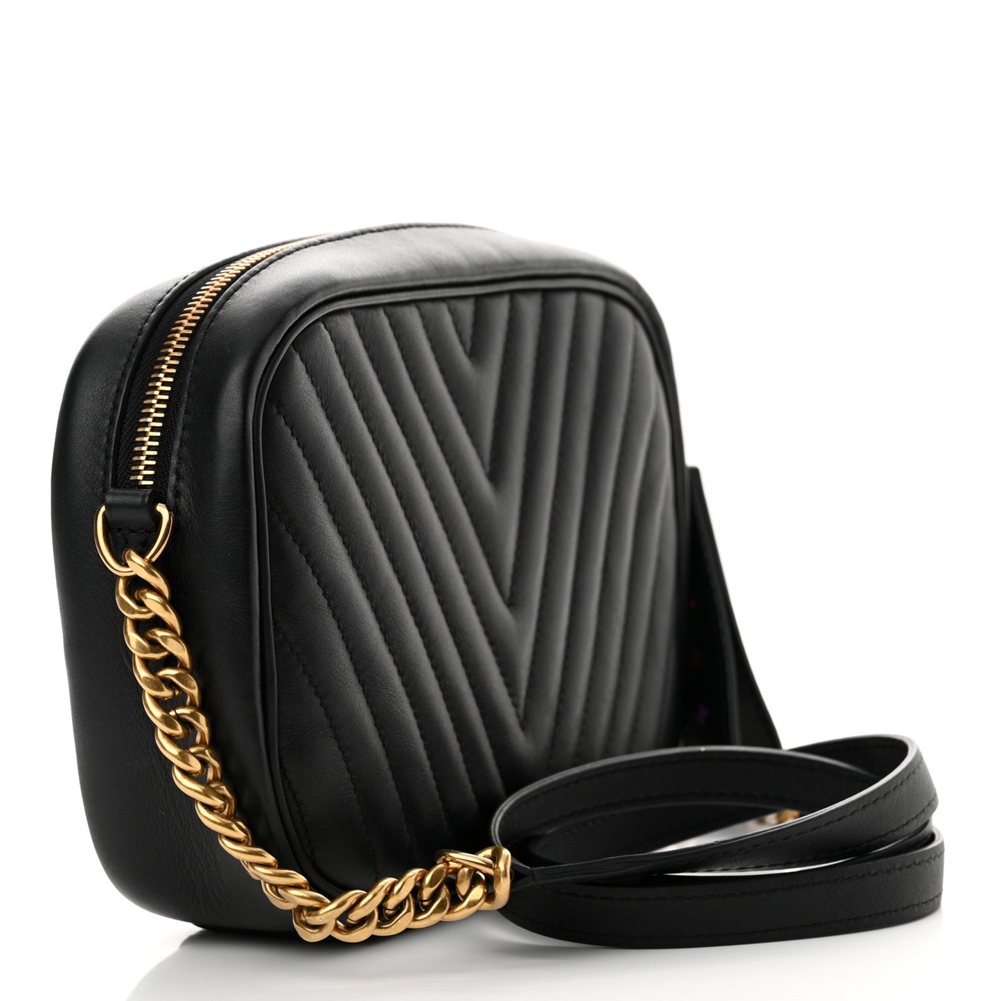 Calfskin New Wave Camera Bag Black