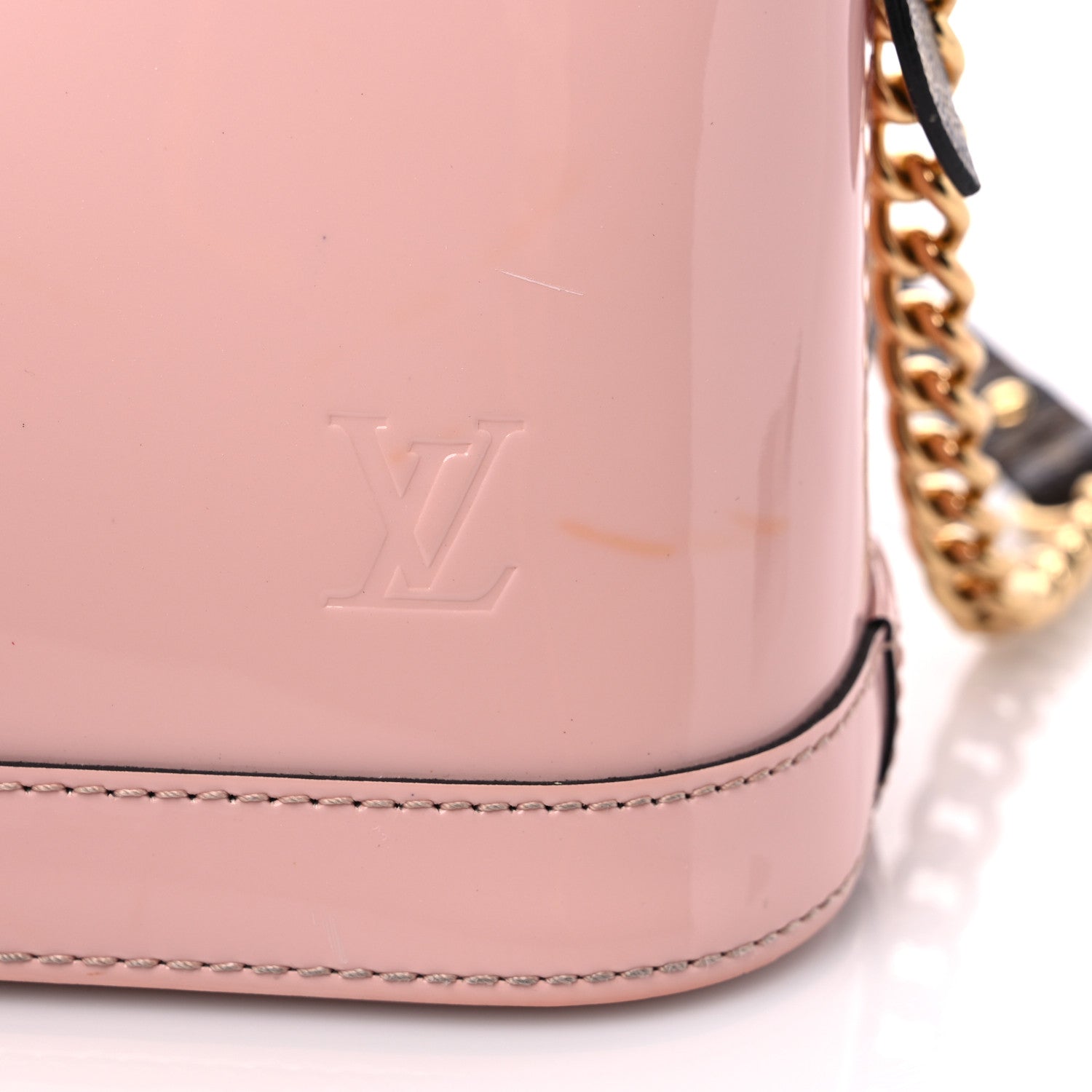 Louis Vuitton Vernis Monogram Alma Mini Rose Ballerine 11 of 13
