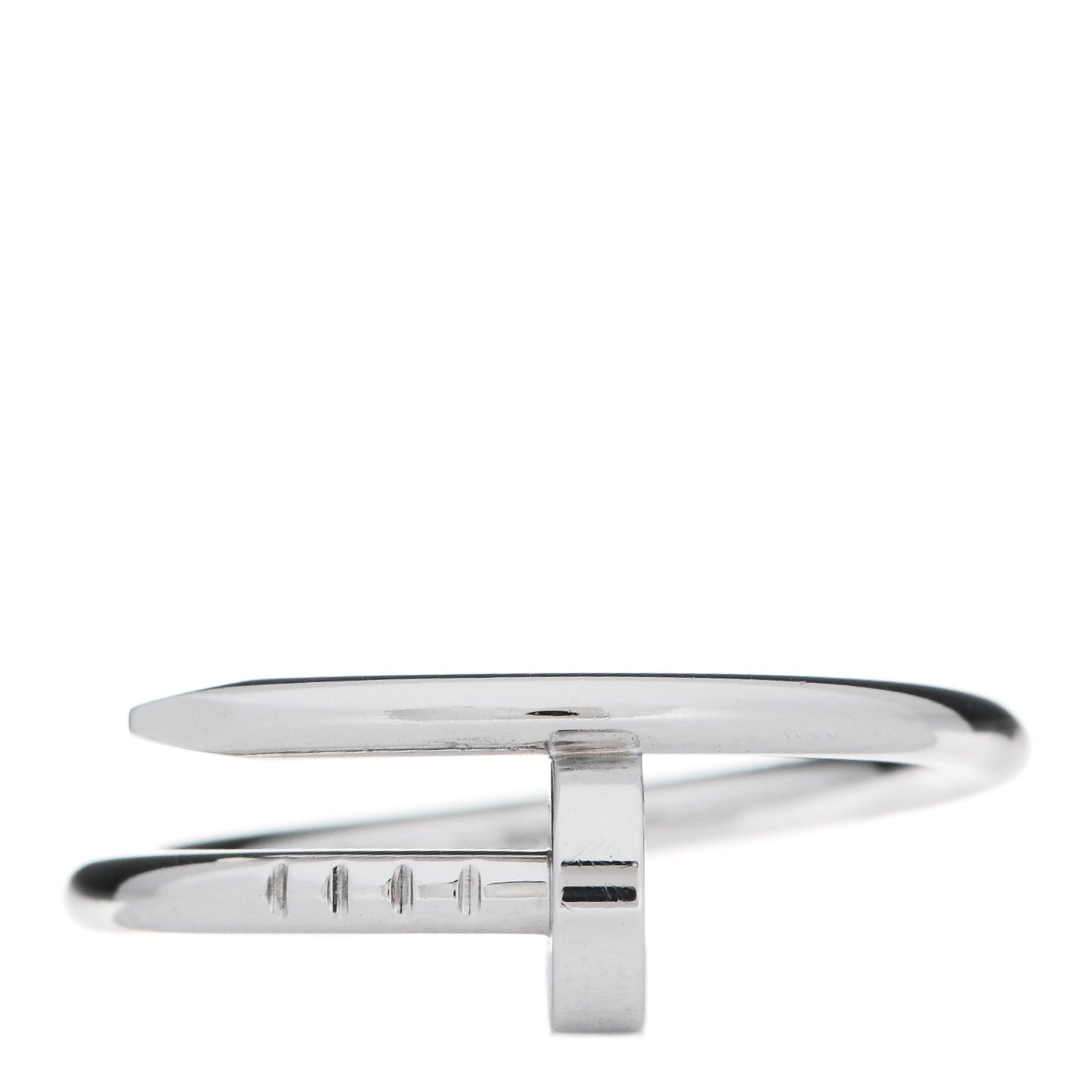 Cartier 18K White Gold Small Juste Un Clou Ring 53 6.25 1 of 6