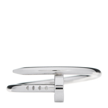 Cartier 18K White Gold Small Juste Un Clou Ring 53 6.25 1 of 6
