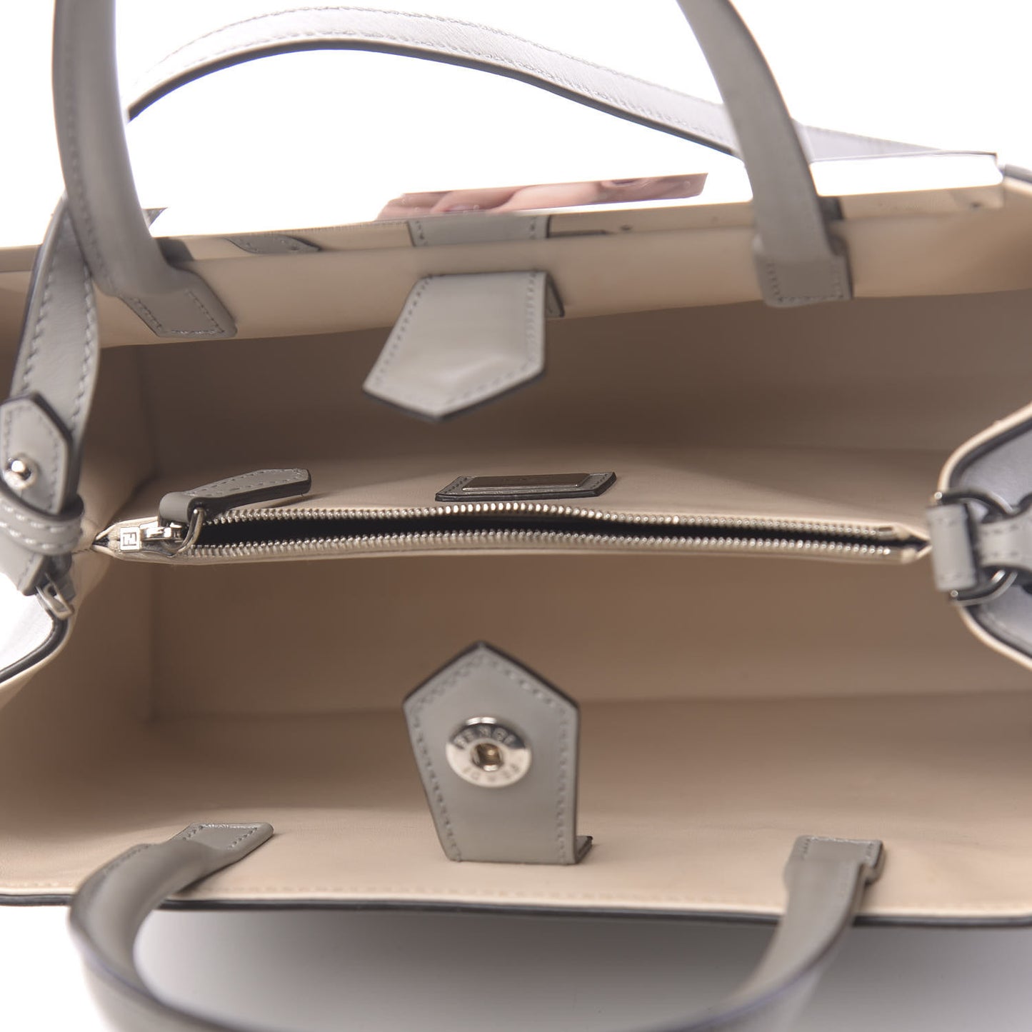 Vitello Cenury Petite 2Jours Tote Ghiaccio Camelia