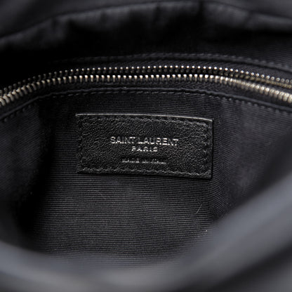 Saint Laurent Calfskin Y Quilted Monogram Small Loulou Bowling Bag Black 6 of 9