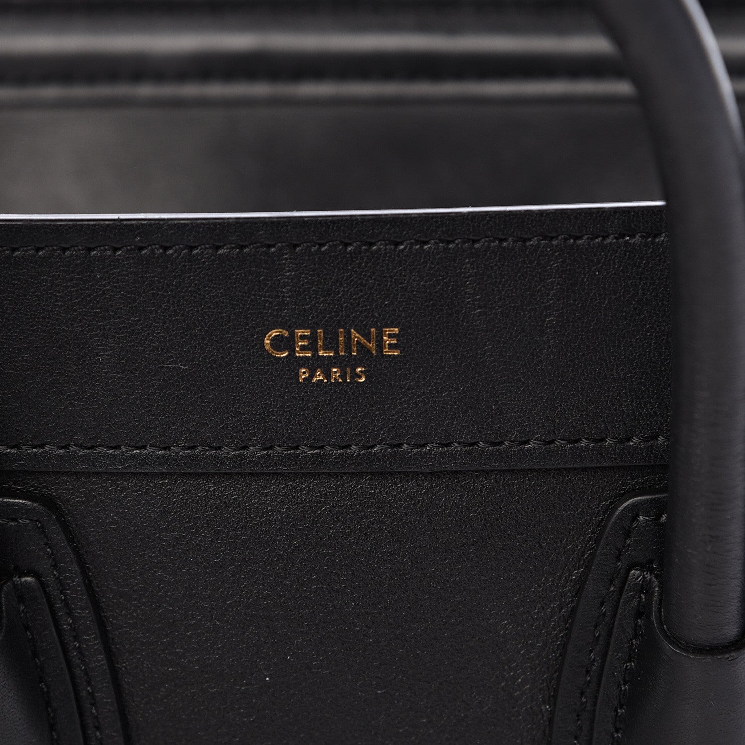 Celine Smooth Calfskin Nano Luggage Black 5 of 13