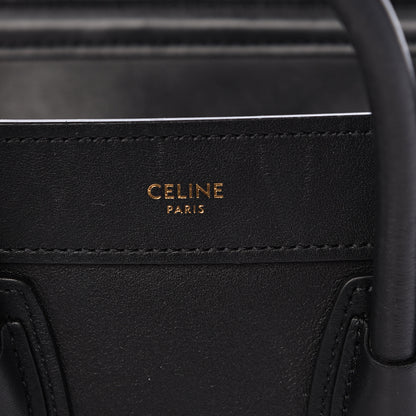 Celine Smooth Calfskin Nano Luggage Black 5 of 13