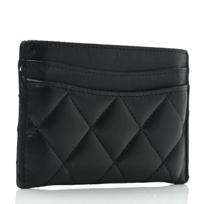 Chanel Lambskin Quilted Card Holder Black 3 of 9