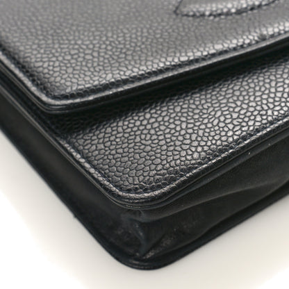 Chanel Caviar Timeless CC Wallet on Chain WOC Black 7 of 12