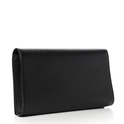Saint Laurent Calfskin Monogram Large Belle De Jour Clutch Black 3 of 8