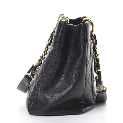 Chanel Caviar Quilted Grand Shopping Tote GST Black 16 of 17