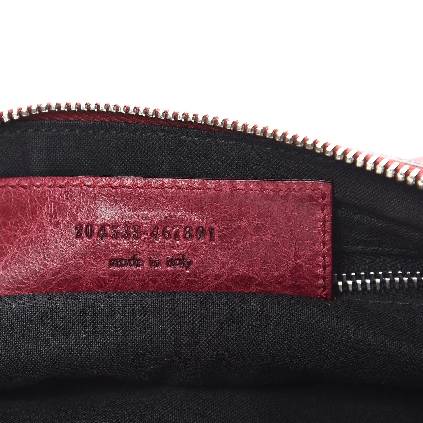 Agneau Giant Brogues Hardware Flat Handle Clutch Pourpre