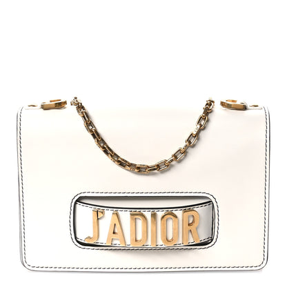 Christian Dior Calfskin J'Adior Chain Flap Bag Off White 1 of 12
