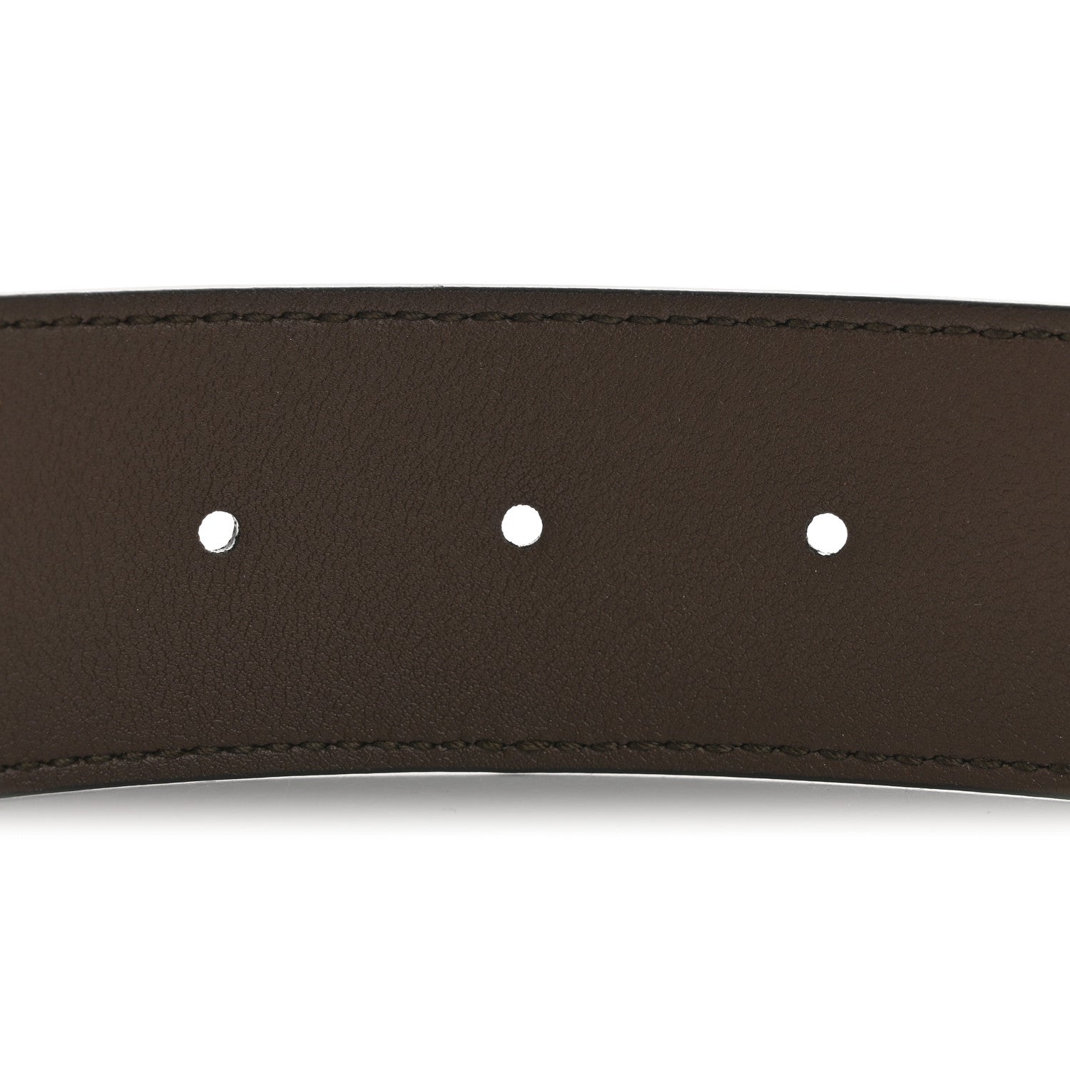 Gucci GG Supreme Monogram Matte Plutone Calfskin Double G 40mm Belt 80 32 Beige Ebony New Acero 4 of 7