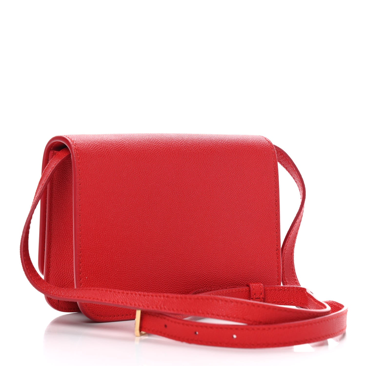 Burberry Grainy Calfskin Small TB Bag Bright Red 3 of 8