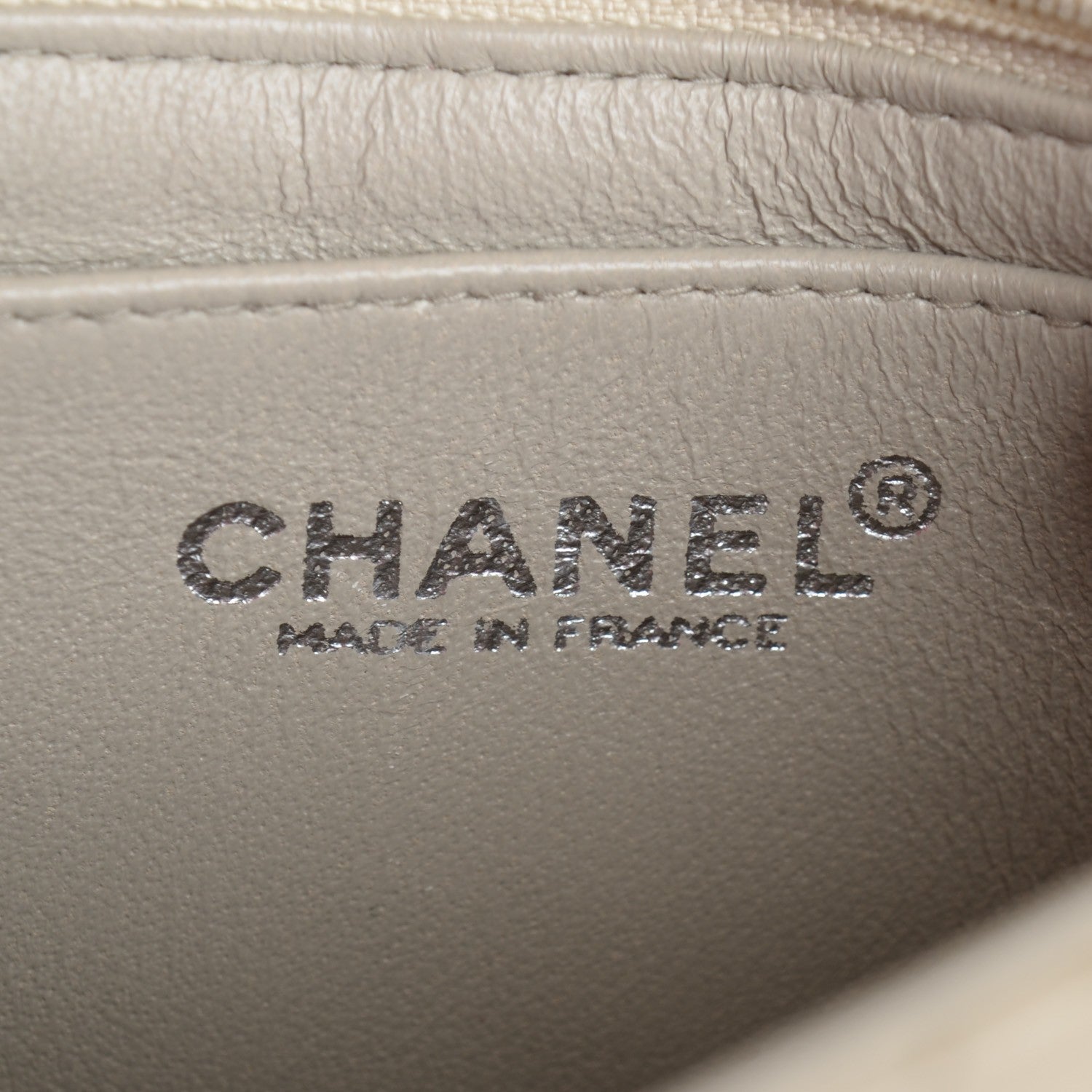 Chanel Lambskin Quilted Mini Square Flap Beige 6 of 8