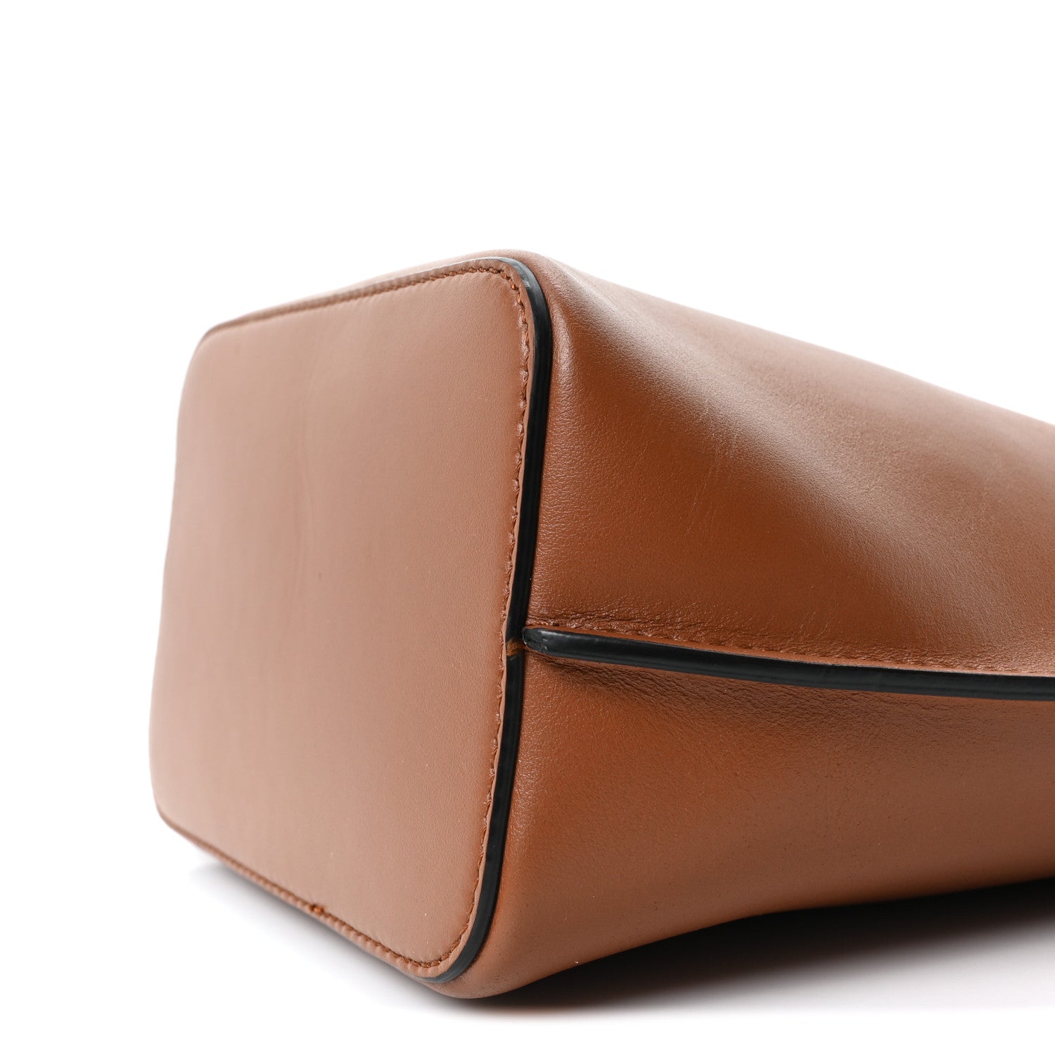Valentino Garavani Calfskin Vlogo Bucket Bag Brown 1860684