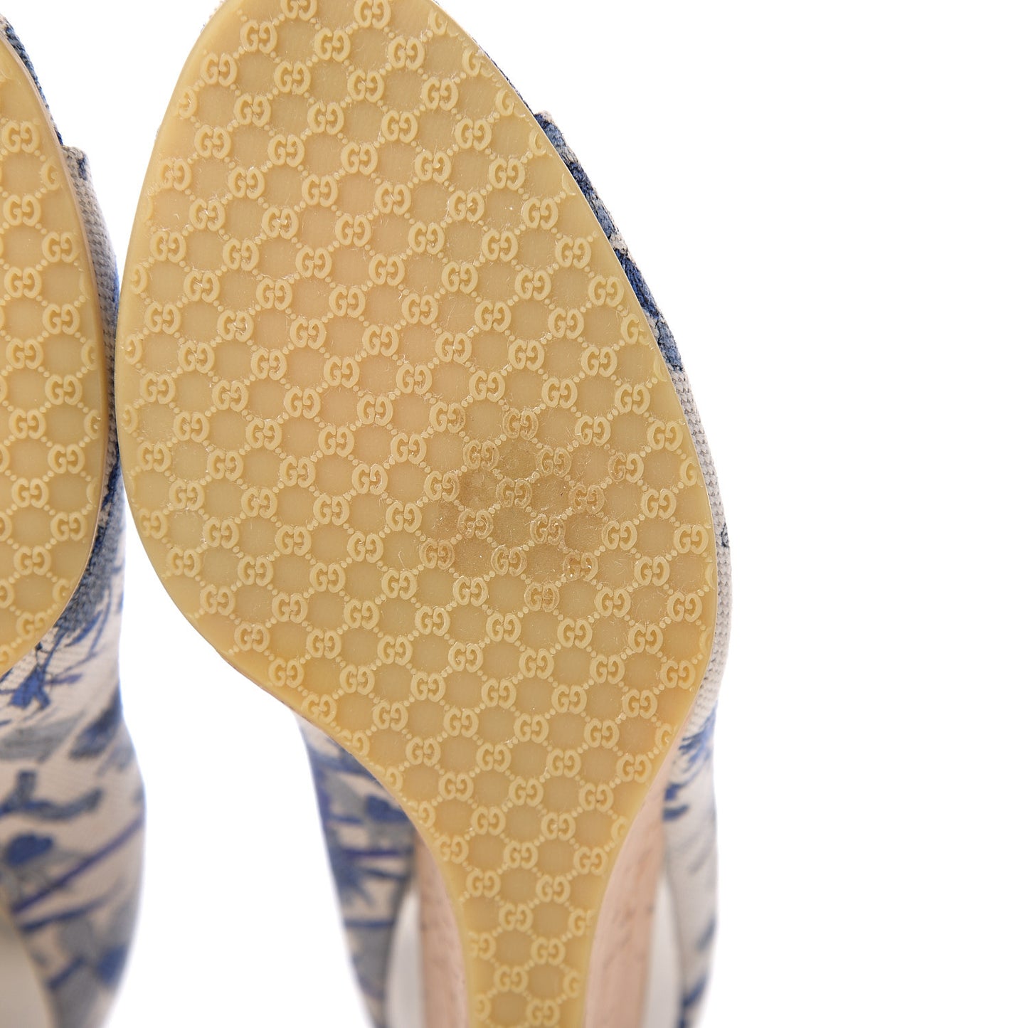 Canvas Cork Flora Peep Toe Wedge 7 Indigo