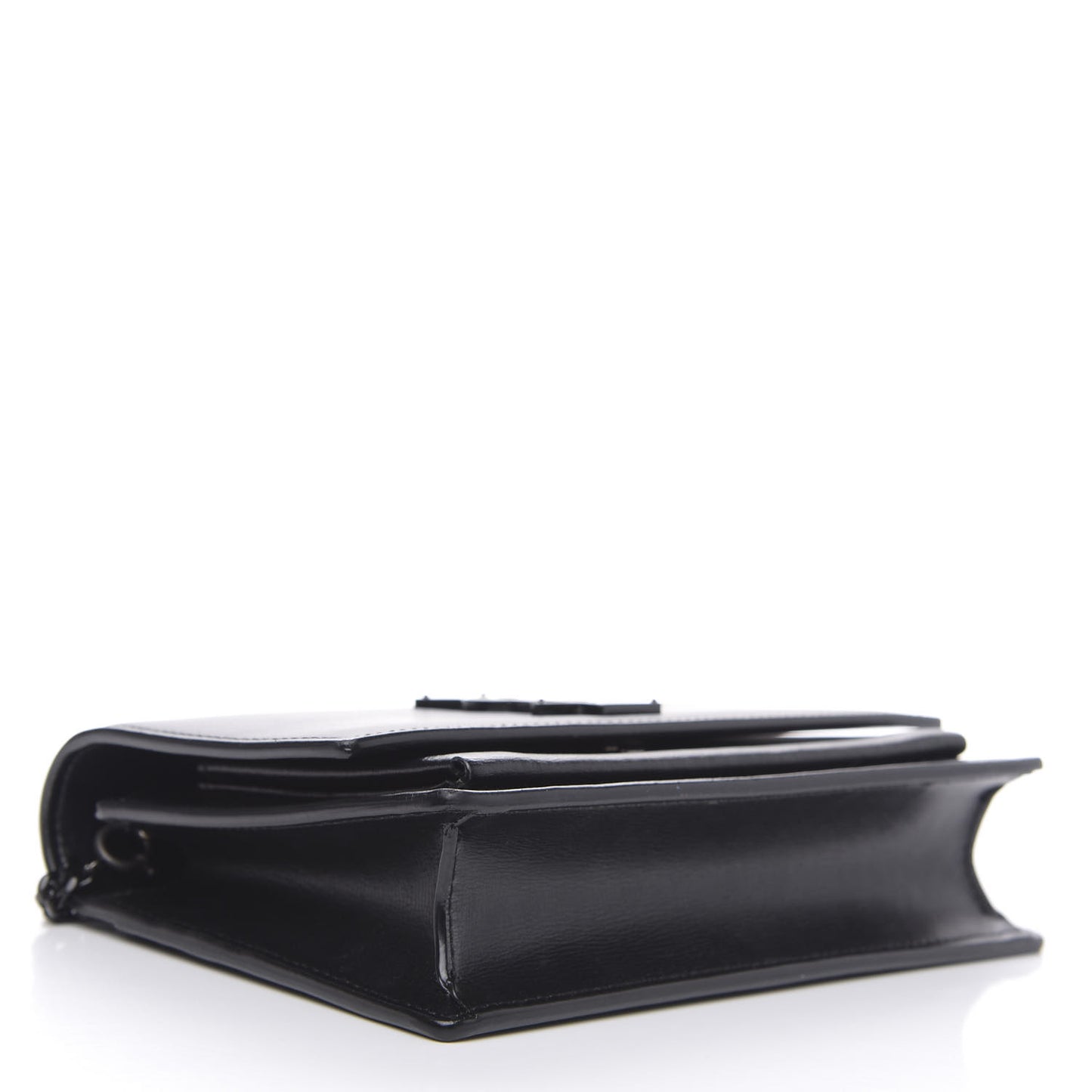 Calfskin Monogram Sunset Chain Wallet Black
