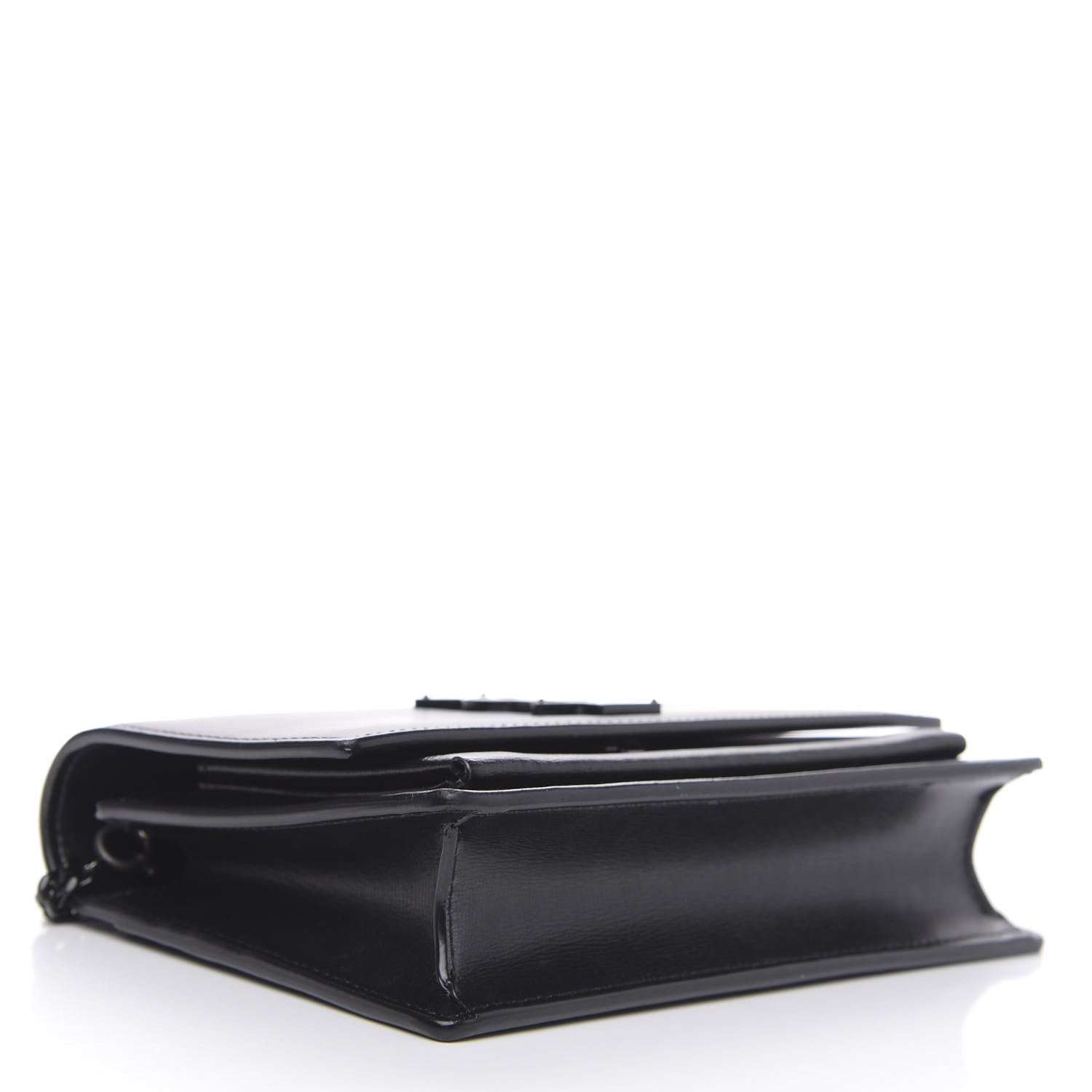 Saint Laurent Calfskin Monogram Sunset Chain Wallet Black 4 of 11