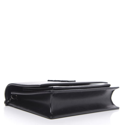 Saint Laurent Calfskin Monogram Sunset Chain Wallet Black 4 of 11