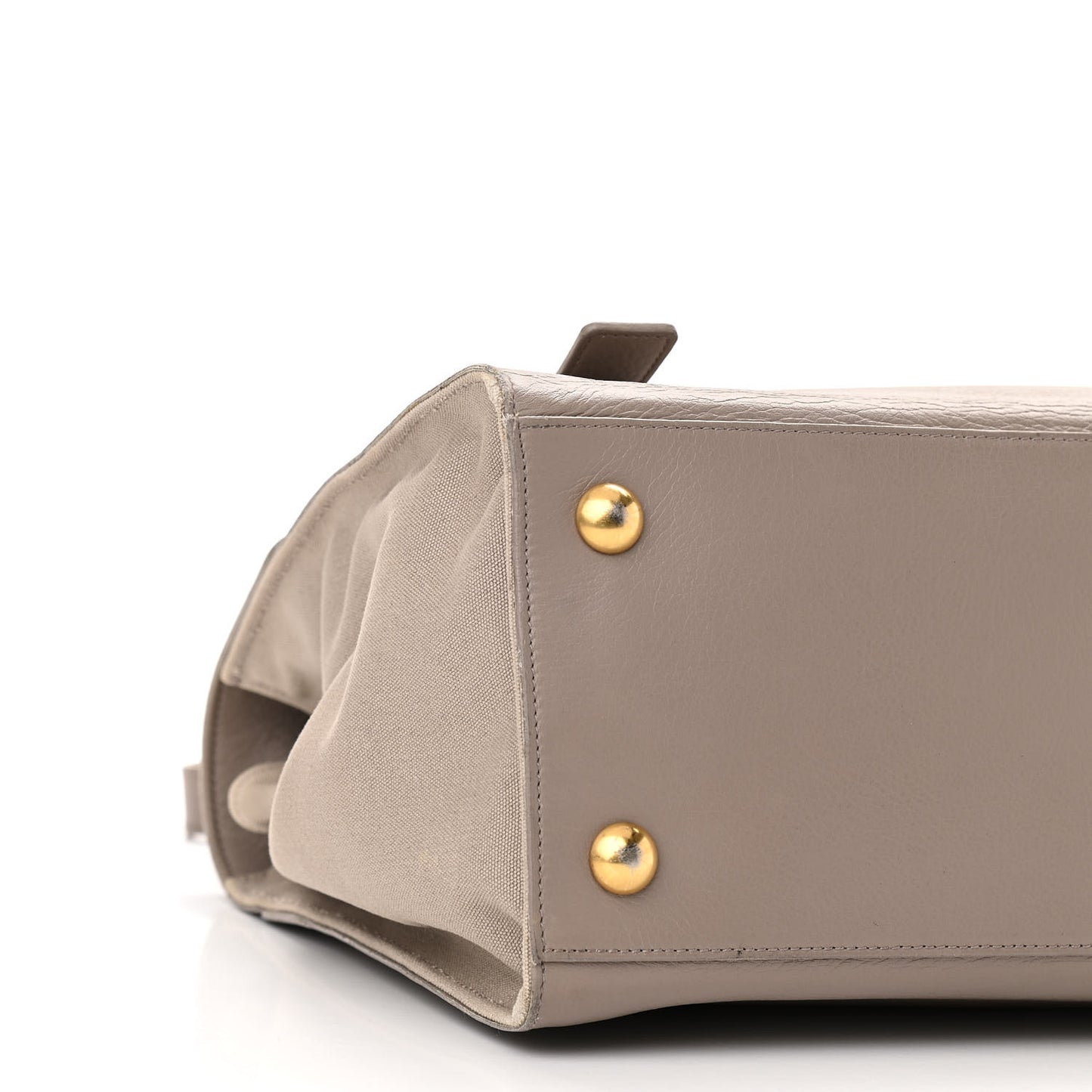 Calfskin Canvas Medium Muse Two Grey