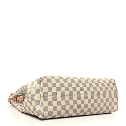 Louis Vuitton Damier Azur Graceful MM Rose Ballerine 4 of 11