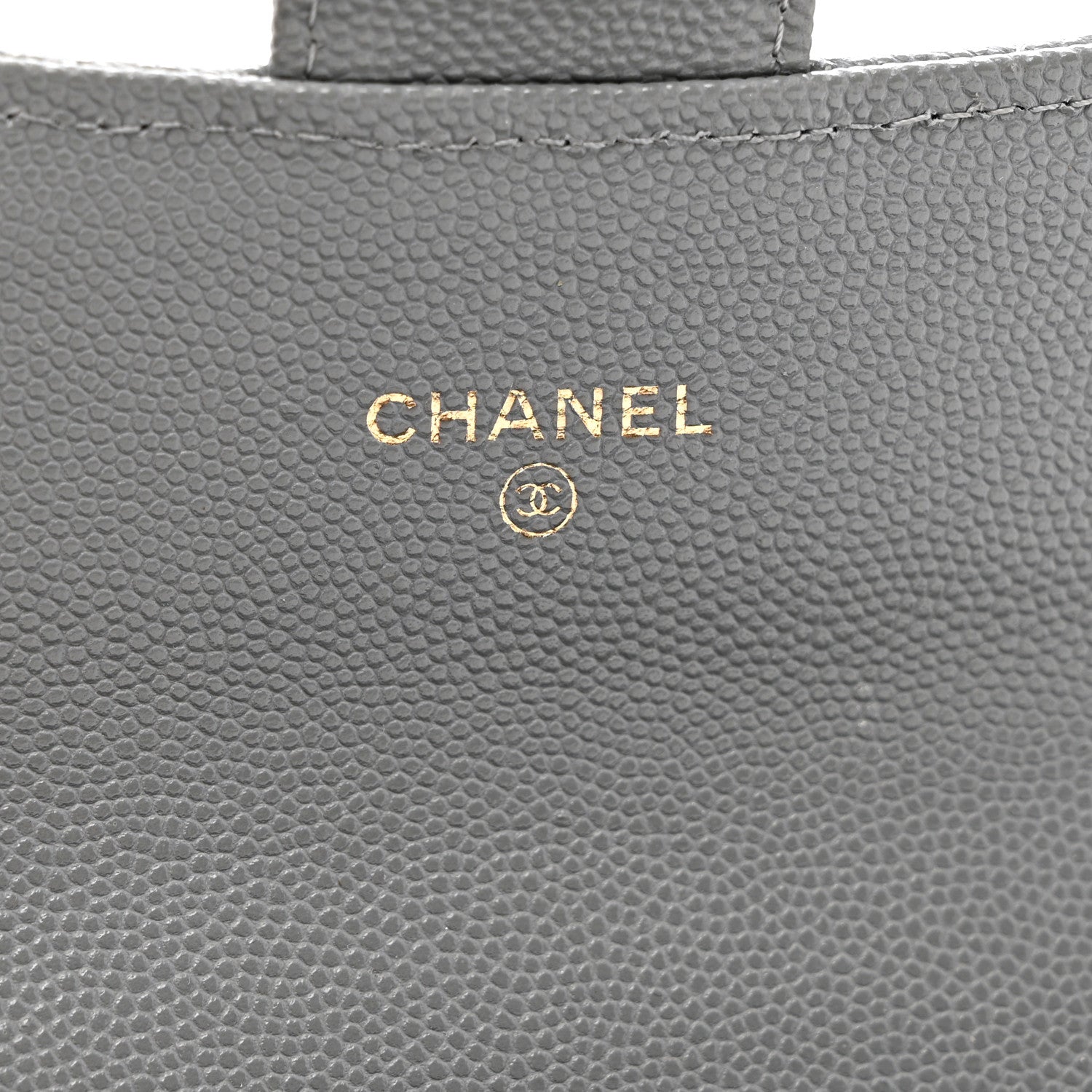 Chanel Caviar Quilted Small Flap Gusset Wallet Grey 6 of 8