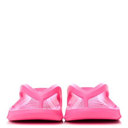 Balenciaga Rubber Womens Mold Thong Sandals 37 Fluo Pink 2 of 8