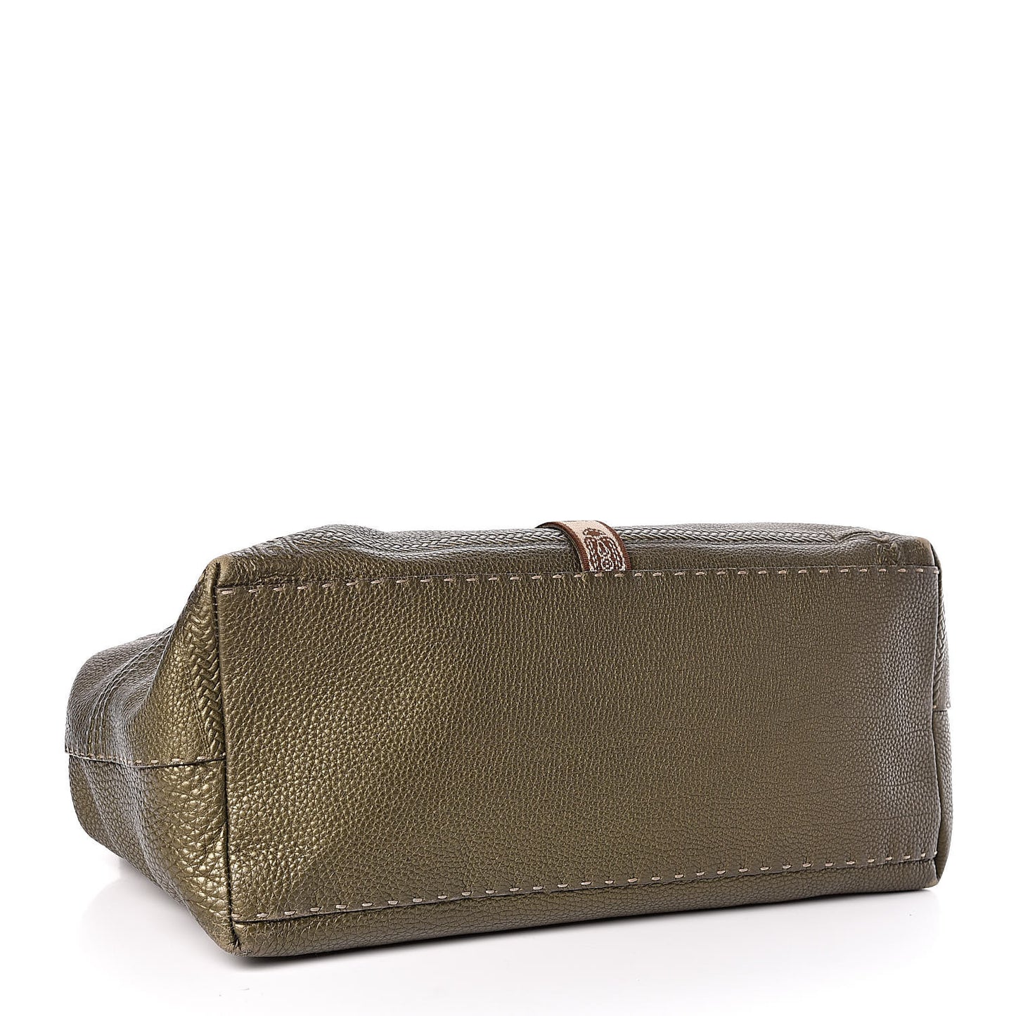 Calfskin Romano Selleria Large Villa Borghese Tote Green