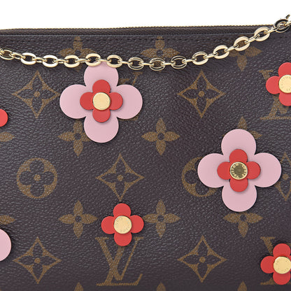 Louis Vuitton Monogram Blooming Flowers Double Zip Pochette 10 of 10